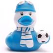 Badeente Fussball Fan - blau | Bild 3