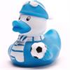 Badeente Fussball Fan - blau