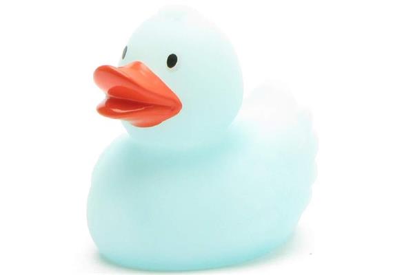 Badeente Glow in the Dark - blau