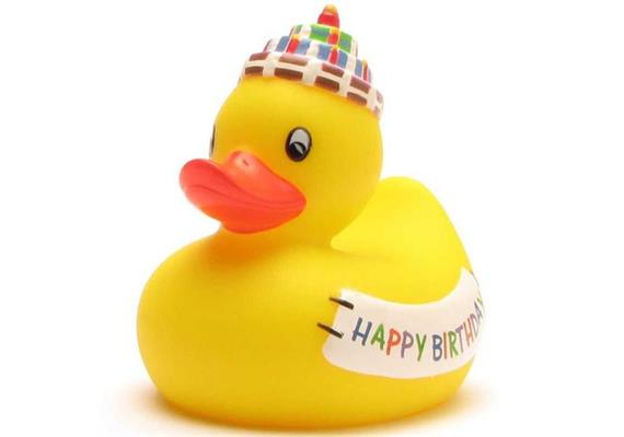 Badeente Happy Birthday