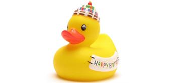 Badeente Happy Birthday