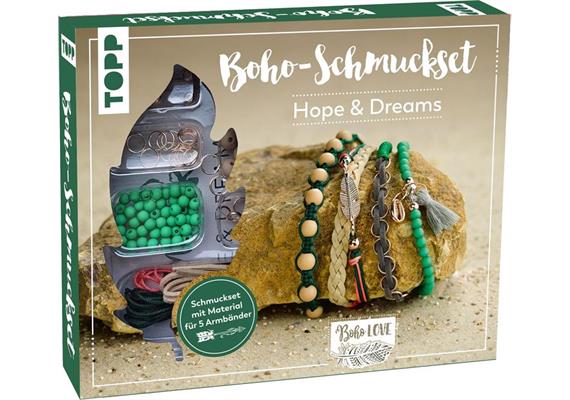 Boho-Schmuckset Hope & Dreams (Grün)