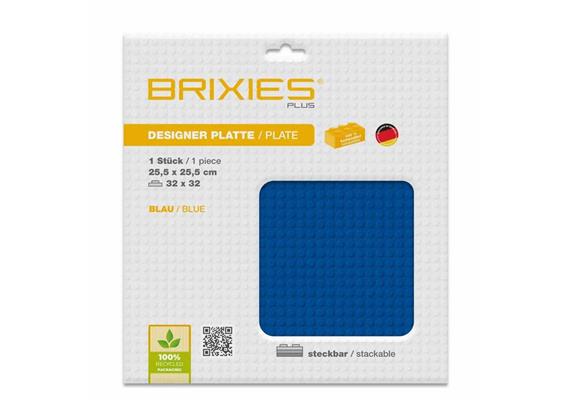 Brixies - Bodenplatten Basic blau 32 x 32