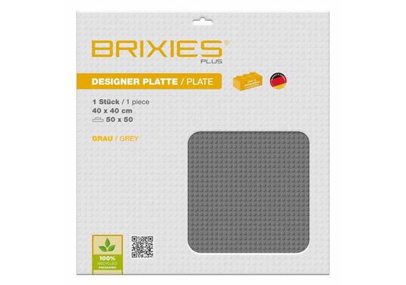 Brixies - Bodenplatten Basic grau 50 x 50