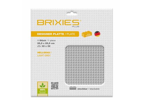 Brixies - Bodenplatten Basic hellgrau 32 x 32