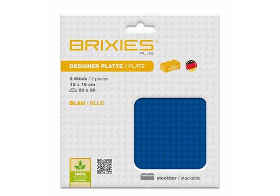 Brixies - Bodenplatten Doppelpack blau 20 x 20