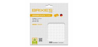 Brixies - Bodenplatten Doppelpack weiss 20 x 20