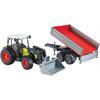 Bruder 02112 Claas Nectis 267F plus Frontlader mit Anhänger