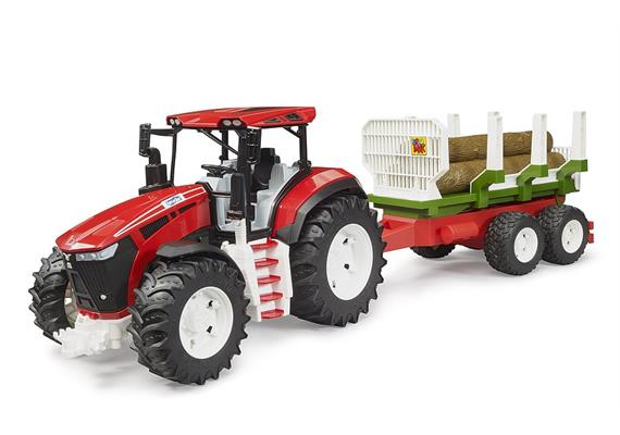 Bruder 03453 ROADMAX Traktor mit Rückeanhänger