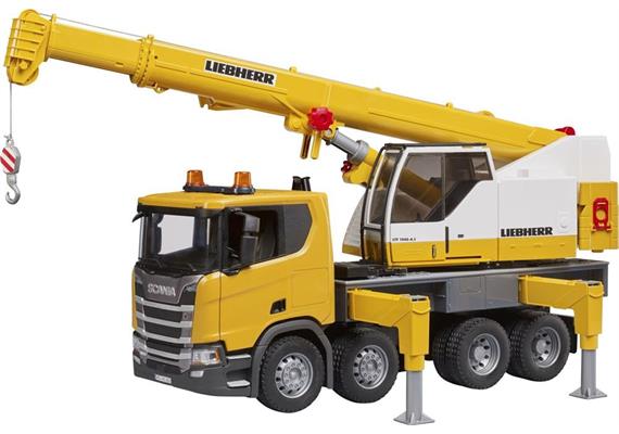 bruder 03571 Scania Super 560R Liebherr Kran-LKW mit L+S Modul