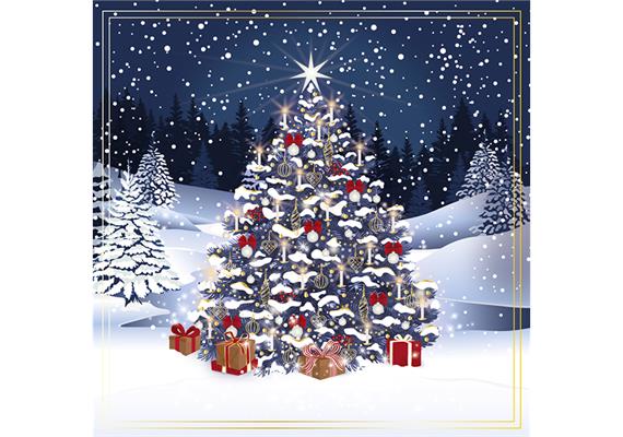 Card Group Karte Glimmering Christmas Tree