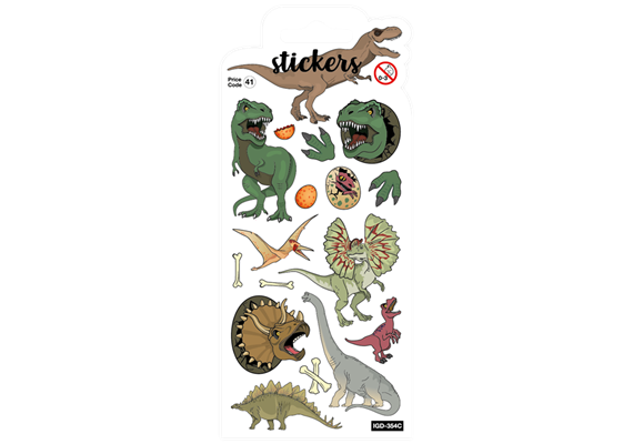 Card Group Stickers Dino Bay