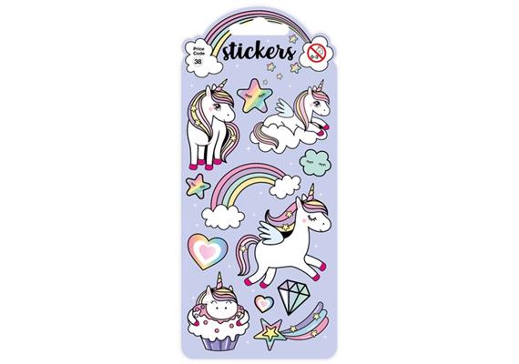 Card Group Stickers Pop Up Unicorn