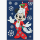 Crystal Art Card Festive Minnie, 10 x 15 cm