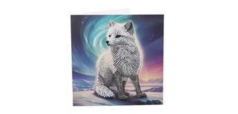 Crystal Art Card Kit Aurora the Fox 18 x 18 cm