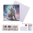 Crystal Art Card Kit Aurora the Fox 18 x 18 cm | Bild 4