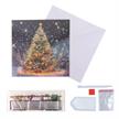 Crystal Art Card Kit Festive Fir 18 x 18 cm | Bild 4