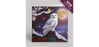 Crystal Art Card Kit Frosted Moon 18 x 18 cm