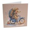 Crystal Art Card Kit Hedgehog 18 x 18 cm