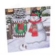 Crystal Art Card Kit Smiling Snowman 18 x 18 cm | Bild 2