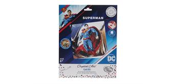 Crystal Art Card Kit Superman 18 x 18 cm