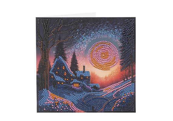 Crystal Art Card Kit Twilight Glow 18 x 18 cm