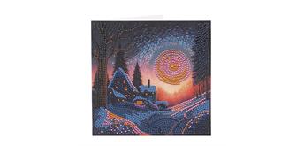 Crystal Art Card Kit Twilight Glow 18 x 18 cm