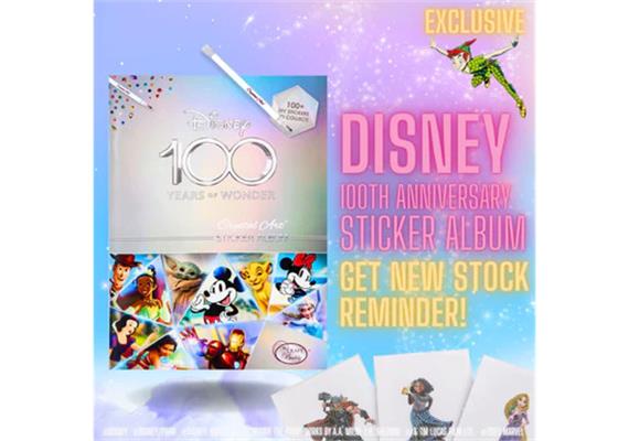 Crystal Art - Disney 100 Sticker Album Starter Pack, Crystal Art 100 Jahre  Disney 
