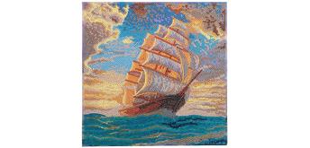 Crystal Art Kit Courageous Voyage 30 x 30 cm mit Rahmen