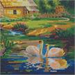 Crystal Art Kit Enchanting Water Mill 30 x 30 cm mit Rahmen | Bild 3