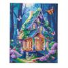 Crystal Art Kit Fantasy House 40 x 50 cm, mit Rahmen