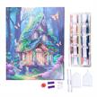 Crystal Art Kit Fantasy House 40 x 50 cm, mit Rahmen | Bild 2