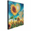 Crystal Art Kit Golden Sunflower Blooms 30 x 30 cm mit Rahmen | Bild 4