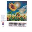 Crystal Art Kit Golden Sunflower Blooms 30 x 30 cm mit Rahmen | Bild 2