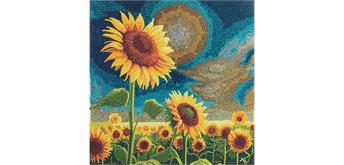 Crystal Art Kit Golden Sunflower Blooms 30 x 30 cm mit Rahmen