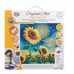 Crystal Art Kit Golden Sunflower Blooms 30 x 30 cm mit Rahmen | Bild 5