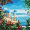 Crystal Art Kit Grecian View 30 x 30 cm mit Rahmen