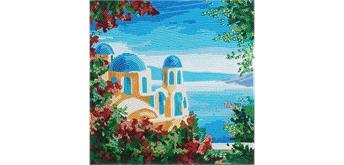 Crystal Art Kit Grecian View 30 x 30 cm mit Rahmen