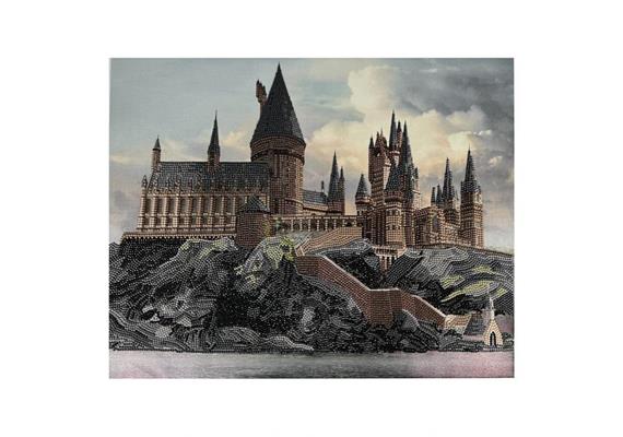 Crystal Art Kit Hogwarts Castle 40 x 50 cm mit Rahmen