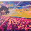 Crystal Art Kit Lavender Field 30 x 30 cm mit Rahmen | Bild 4