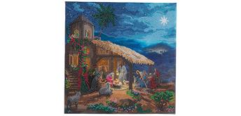 Crystal Art Kit Nativity Scene 30 x 30 cm mit Rahmen