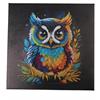 Crystal Art Kit Owl 30 x 30 cm mit Rahmen