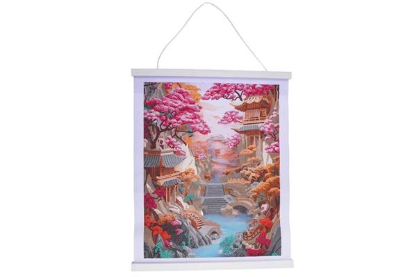 Crystal Art Kit Scroll Cherry Blossom Bliss 35 x 45 cm