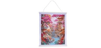Crystal Art Kit Scroll Cherry Blossom Bliss 35 x 45 cm