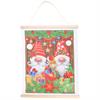 Crystal Art Scroll Christmas Gnomes 35 x 45 cm