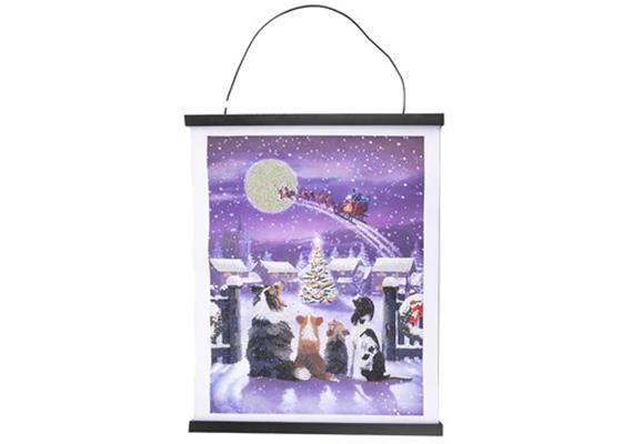 Crystal Art Scroll Festive Full Moon 35 x 45 cm