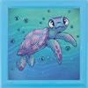 Crystal Art "Sea Turtle" Bilderrahmen 16 x 16 cm