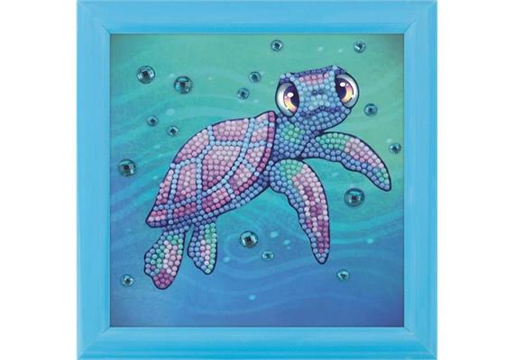 Crystal Art "Sea Turtle" Bilderrahmen 16 x 16 cm