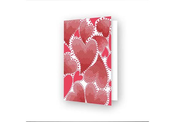 Diamond Dotz Grusskarte Hearts Swirl 12.6 x 17.7 cm