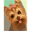 Diamond Painting 6037-40751 Yorkshire Terrier 25 x 35 cm